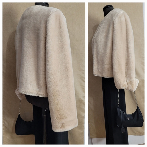 FAUX Fur coat  / L - Picture 2 of 7